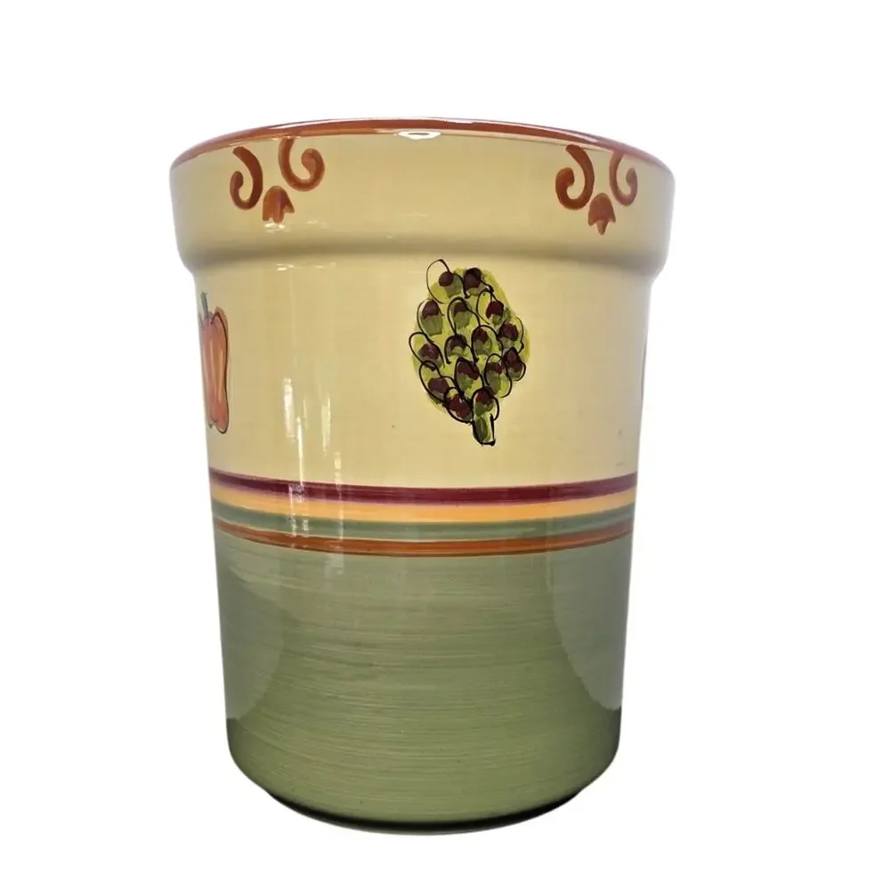 HD Designs Veggie Garden Utensil Holder Ceramic Kitchen Crock 7